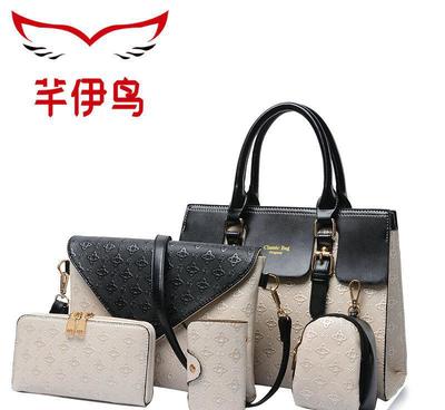 芊伊鳥子母包六件套2016新款時(shí)尚女包手提包單肩斜跨女士大包